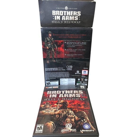 Brothers in Arms Hell's Highway Limited Edition (PC-DVD-2008) Pre-owned - Picture 8 of 13